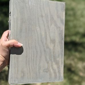 Two floating shelves gray color size is on picture